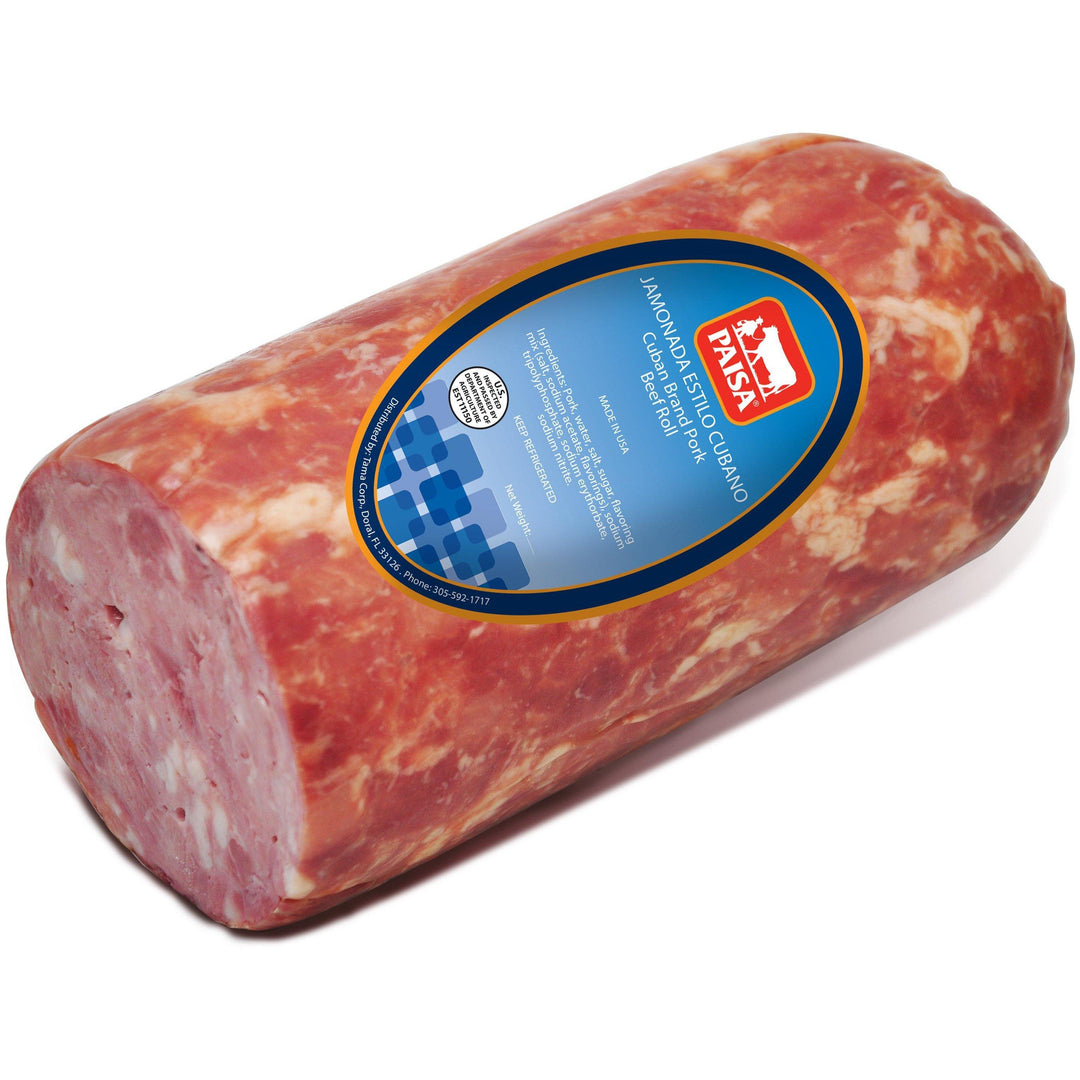 Jamonada estilo Cubano - Pork and Beef Roll.