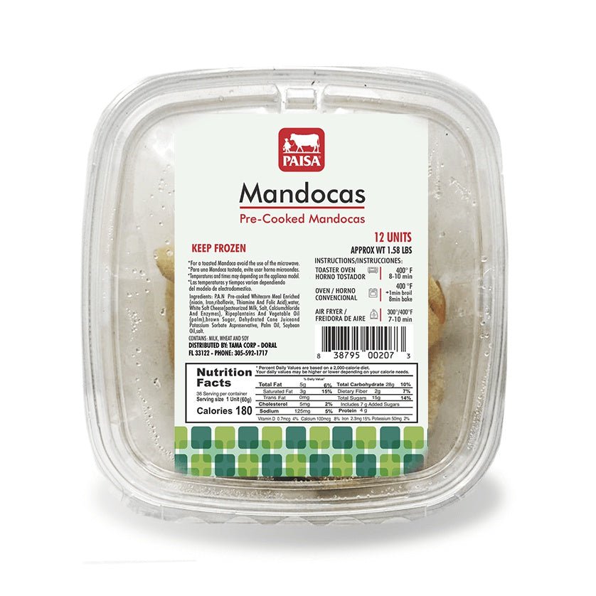 Mandocas Venezolanas prefritas - Sweet Cornmeal Rings (pre-fried).