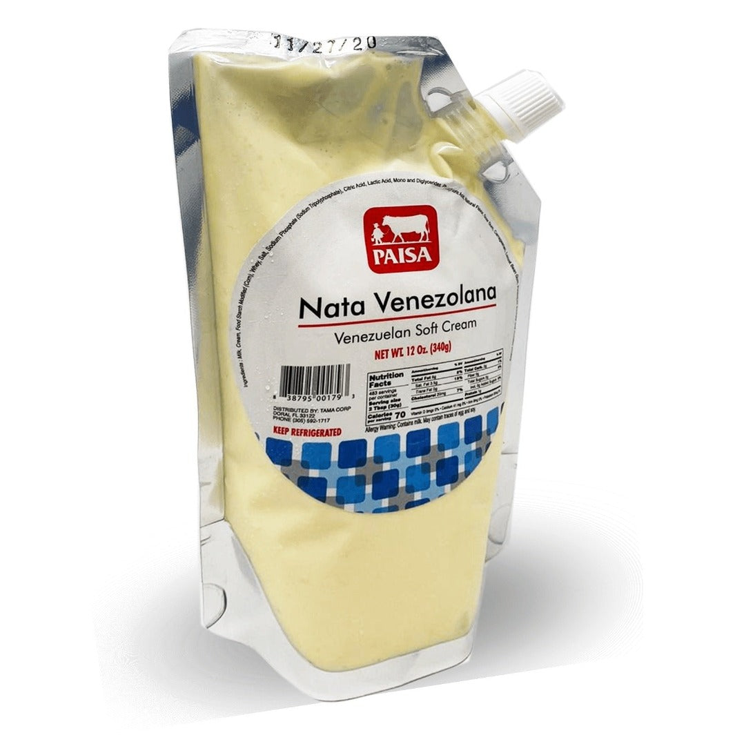 Nata Venezolana crema blanca para comer Venezuelan Style Soft table Cream