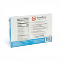 The back of a PandeBono Artisan Cheese Bread box, showing nutrition facts, baking instructions, and PAISA certification, on a clean white background.