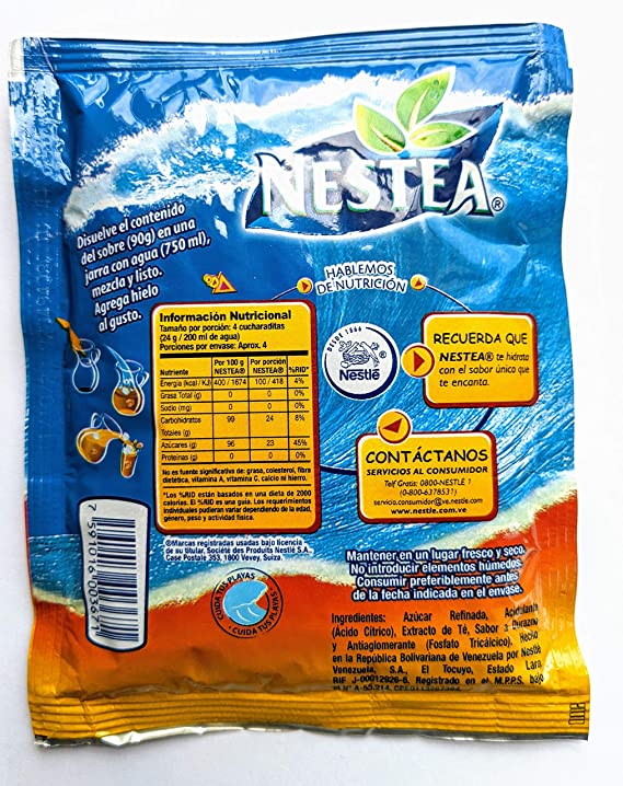 Nestea de Nestle (durazno / limon) - Flavored Ice Tea (Lemon/Peach)