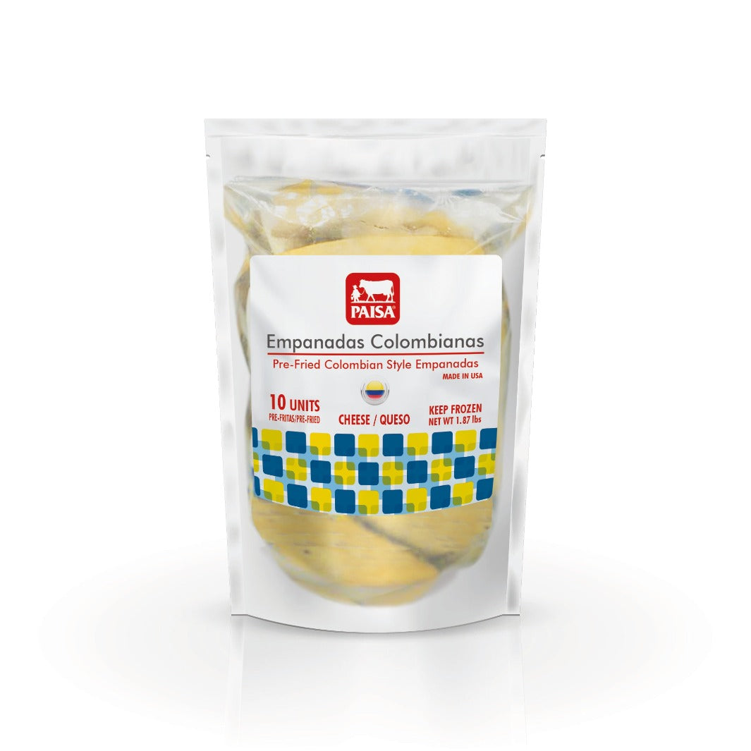 Cheese Colombian Style Empanadas  still sealed in its packaging, ready for use