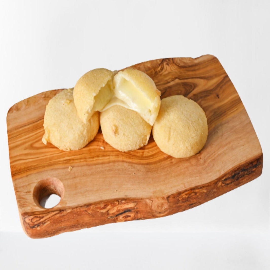 Four golden and crispy Arepitas, perfect bite-sized snacks or appetizers