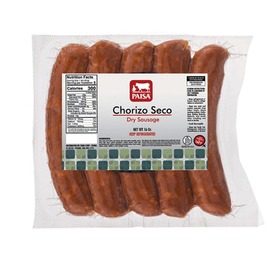A grouping of five dry sausage, a flavorful and traditional Spanish sausage