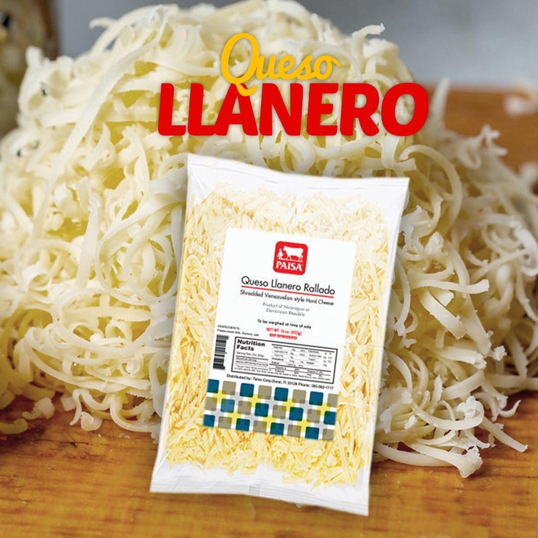 Queso Llanero Rallado - Shredded Venezuelan style Hard Cheese.